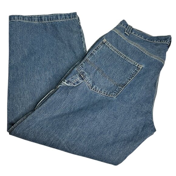 Levi Strauss Signature Workwear Mens Denim Jeans Relaxed Fit Size 34 x 30 - Picture 1 of 15